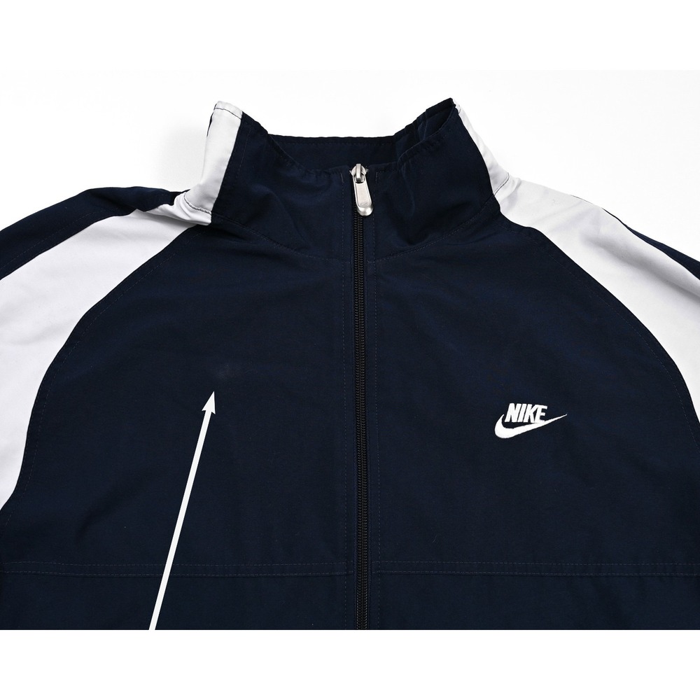 Vintage Nike Jacket XL 90s Lined Windbreaker Track Colorblock‎ Y2K Silver Tag - Picture 5 of 12
